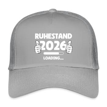 Ruhestand 2026 Loading - Kinder Trucker-Cap - Hellgrau - Vorne