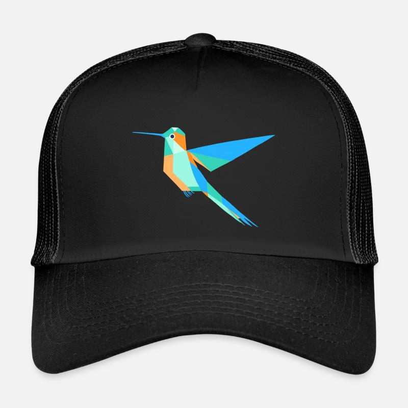 Geometrischer Kolibri Prisma-Stil Kinder Trucker-Cap