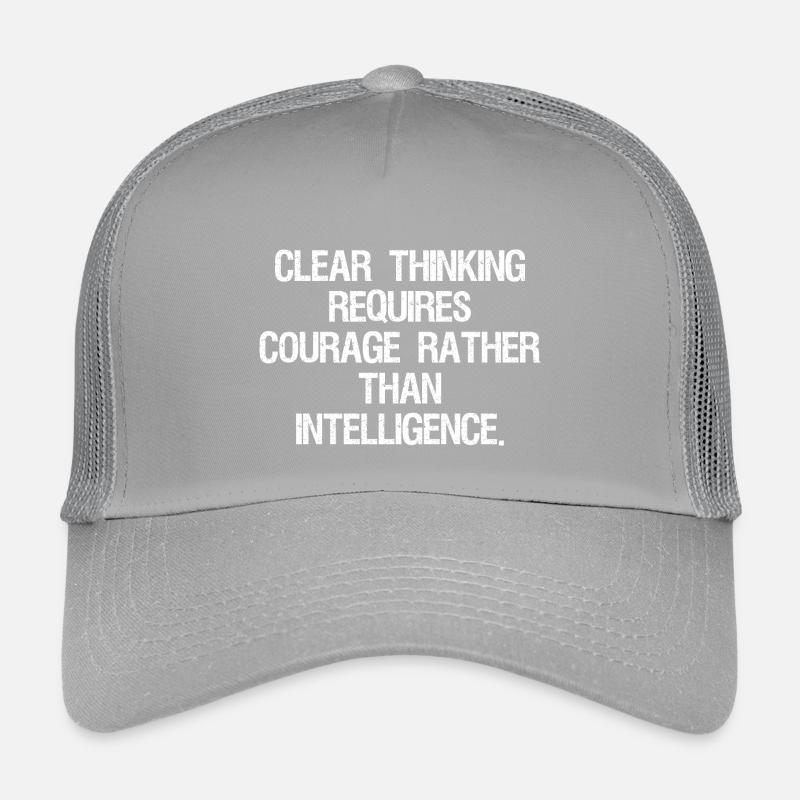 clear thinking requires courage rather than int Kinder Trucker-Cap