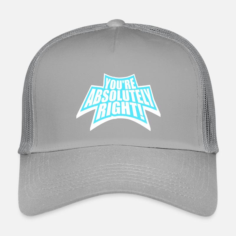 You're Absolutely Right Funny Sarcastic AI Logo Kids’ Trucker Cap