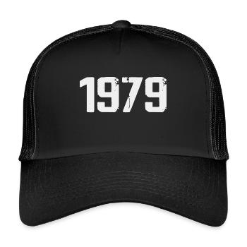 Légendaire depuis 1979 Vintage 1979 Retro 1979 - Casquette trucker enfant - noir/noir - Devant