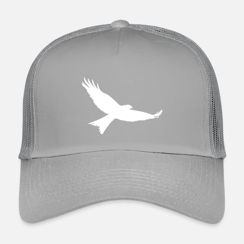 Oiseau de proie en blanc Casquette trucker enfant