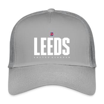 Leeds City Logo Graphic Tee - Kids’ Trucker Cap - light grey - Front
