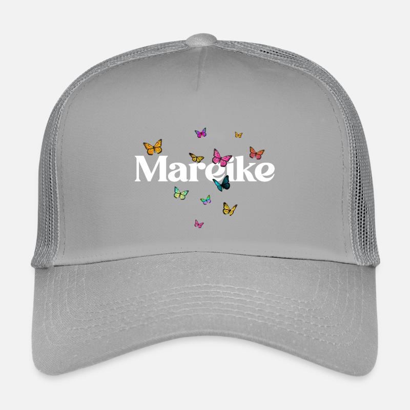 Schöner Mädchenname MAREIKE mit Schmetterlingen  Kinder Trucker-Cap