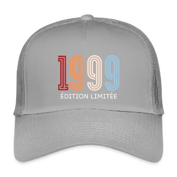 1999 édition limitée vintage - Casquette trucker enfant - gris clair - Devant