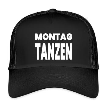 Tanzen - Kinder Trucker-Cap - Schwarz/Schwarz - Vorne