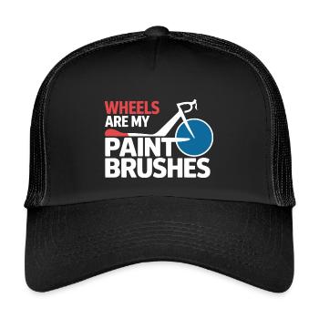 Professionelle Fahrradakrobatik-Performancekunst - Kinder Trucker-Cap - Schwarz/Schwarz - Vorne