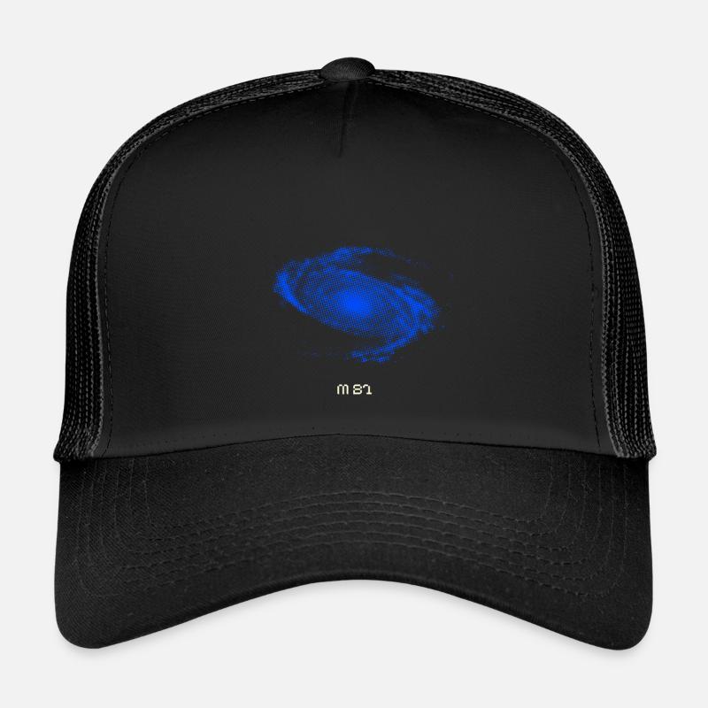 M81 - Bodes Galaxie - Kinder Trucker-Cap - Schwarz/Schwarz