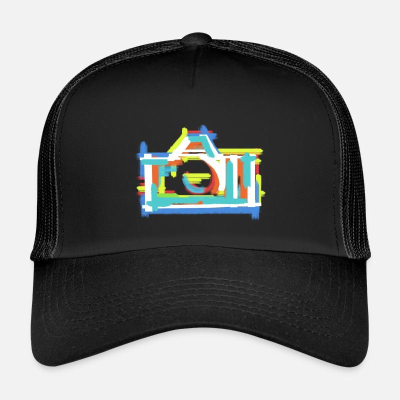 Peinture d’art abstrait vintage colorée créative Casquette trucker enfant