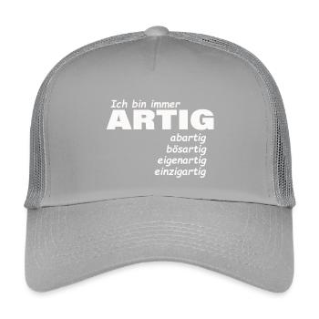 GOOD - Kids’ Trucker Cap - light grey - Front