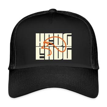 Merch mit dem Logo deines Lieblingsigels  - Kinder Trucker-Cap - Schwarz/Schwarz - Vorne