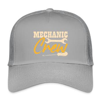 Mécanicien automobile Mécatronicien Technicien Tournevis Cadeau - Casquette trucker enfant - gris clair - Devant