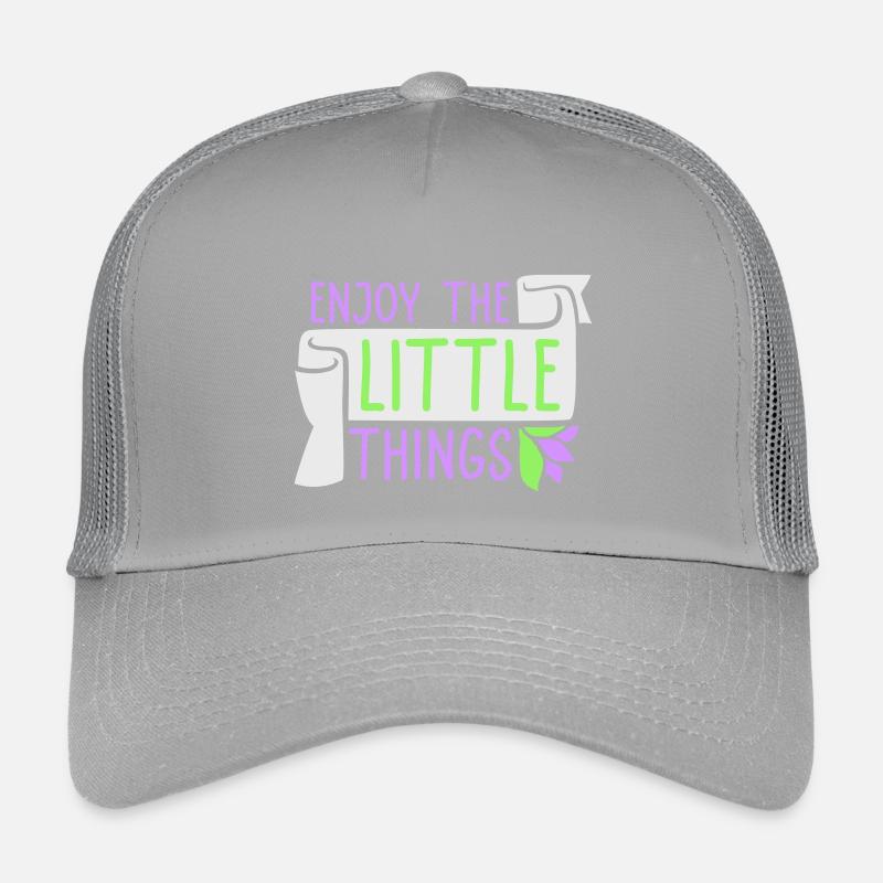 Enjoy The Little Things Dankbarkeit Achtsamkeit Kinder Trucker-Cap