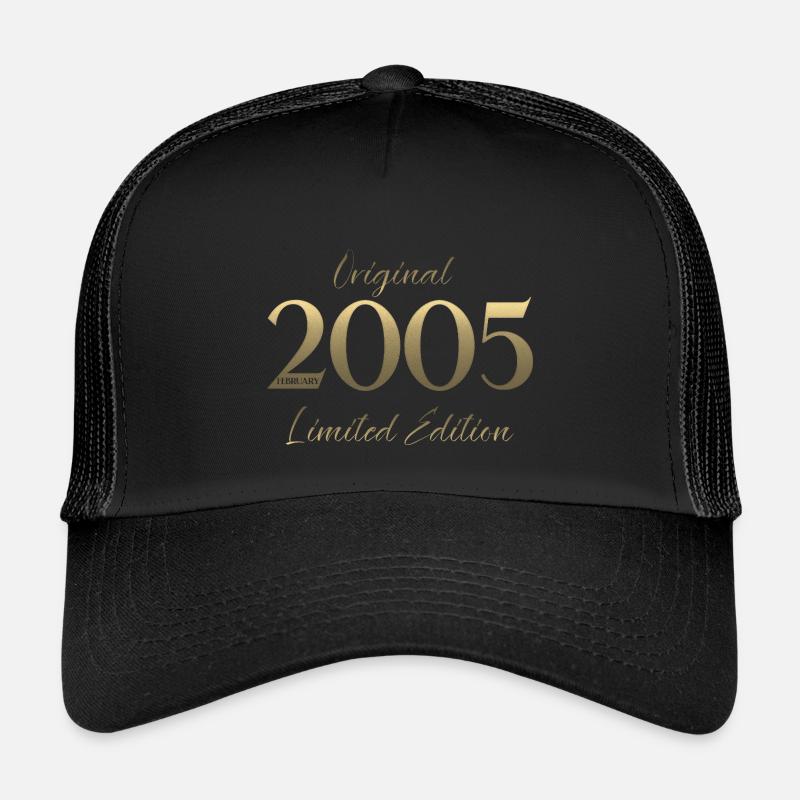 21e anniversaire février 2005 Millésime Millésime Casquette trucker enfant