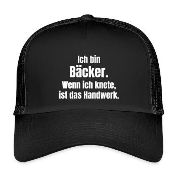 Bakers: Kneading technology as a craft - Kids’ Trucker Cap - black/black - Front