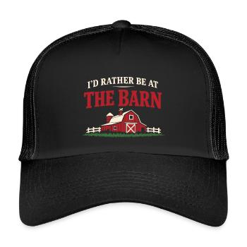 Horse People Equestrian Identity Barn - Kinder Trucker-Cap - Schwarz/Schwarz - Vorne