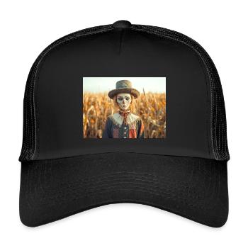 The scarecrow the First Companion Found - Kids’ Trucker Cap - black/black - Front