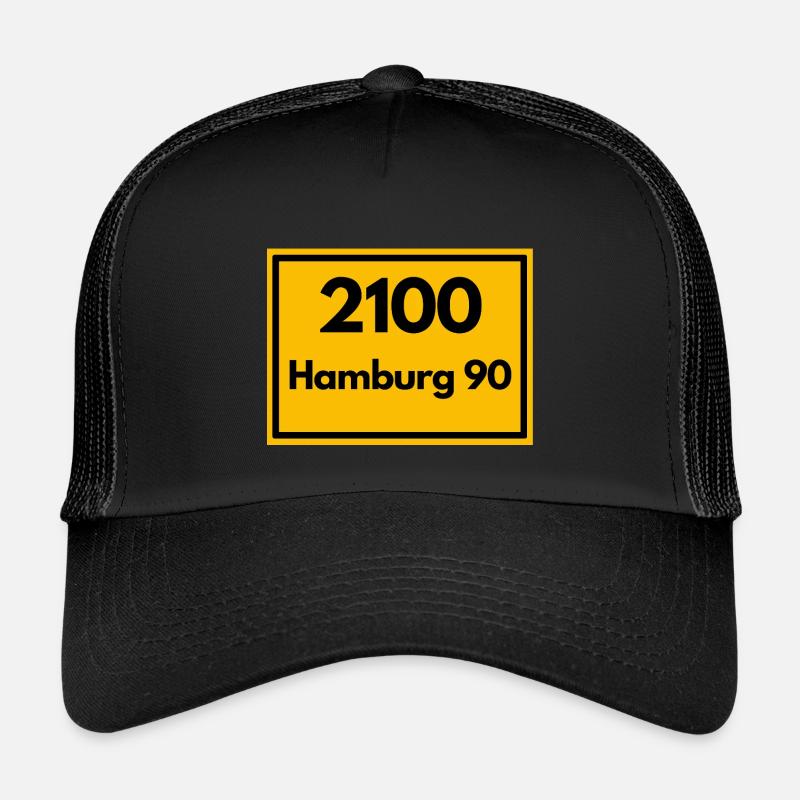 OLD POSTCODE POSTCODE RETRO 2100 HAMBURG 90 ALSTER Kids’ Trucker Cap