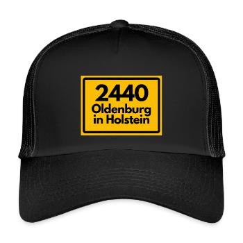 ANCIEN CODE POSTAL 2440 OLDENBURG EN HOLSTEIN - Casquette trucker enfant - noir/noir - Devant