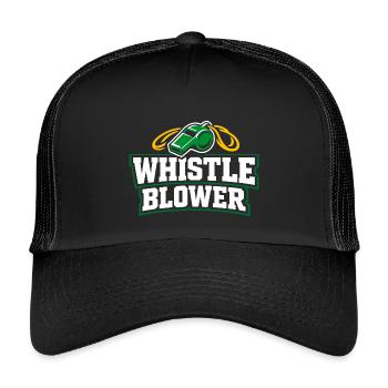 Soccer Training Youth Sports Coach - Kids’ Trucker Cap - black/black - Front