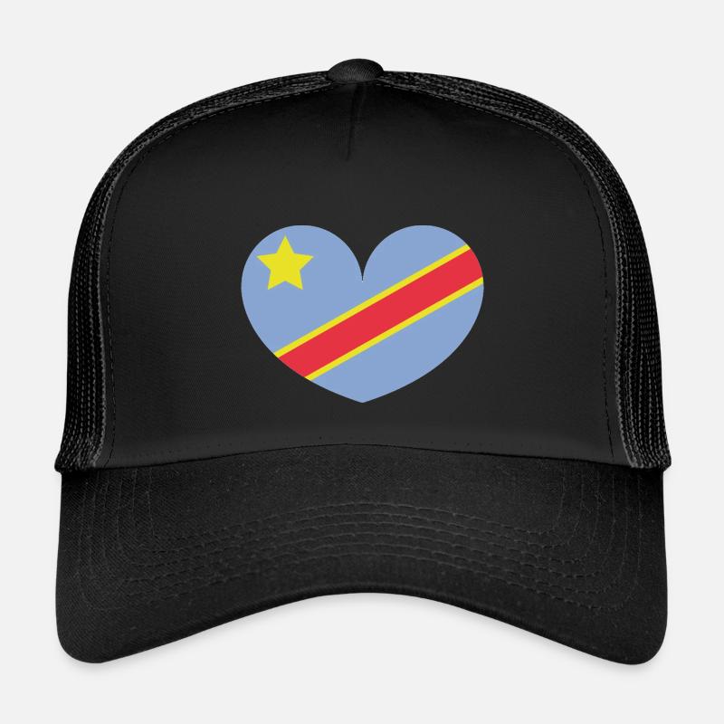 Drapeau du cœur du Congo Casquette trucker enfant