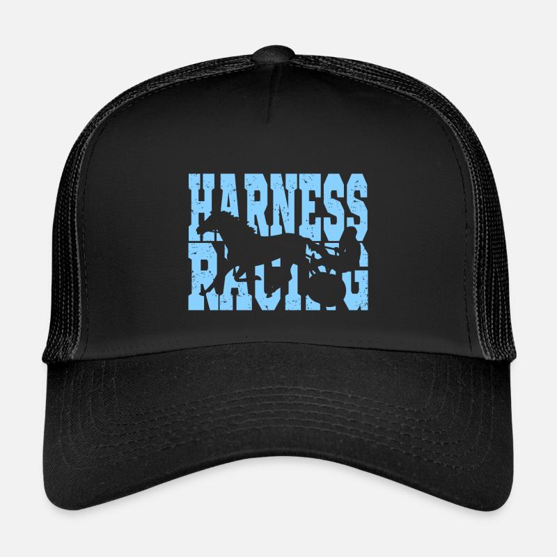 Traber trabrennen - Kinder Trucker-Cap - Schwarz/Schwarz