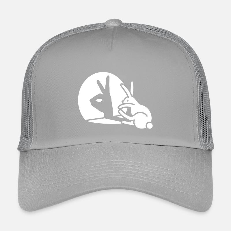 Funny Rabbit Hand Shadow Projection Rabbit Kids’ Trucker Cap
