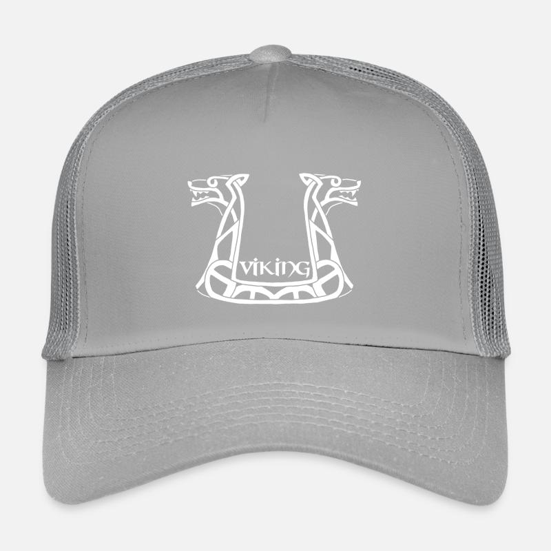 Weißer Wikinger-Drache Kinder Trucker-Cap
