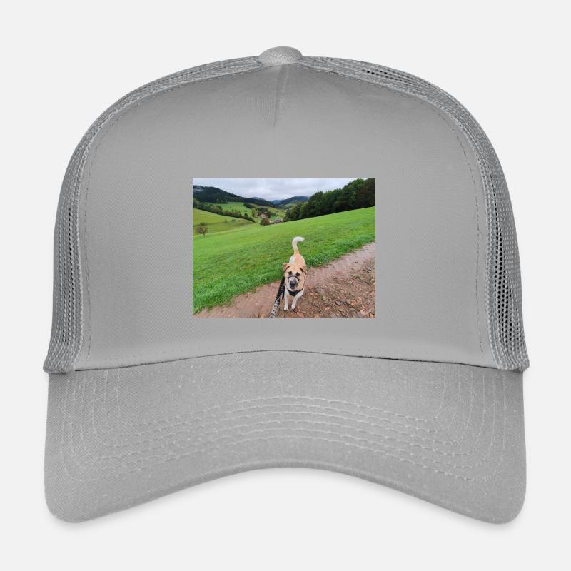 Une nature à couper le souffle avec un chien Casquette trucker enfant