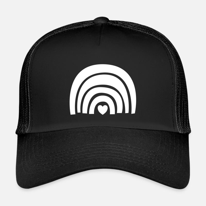 Regenbogen Rainbow - Kids’ Trucker Cap - black/black