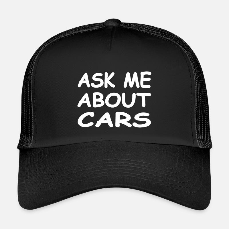 Auto - Kinder Trucker-Cap - Schwarz/Schwarz