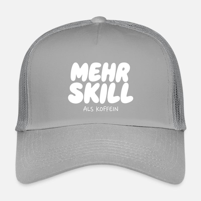 Plus de compétence que de caféine Casquette trucker enfant