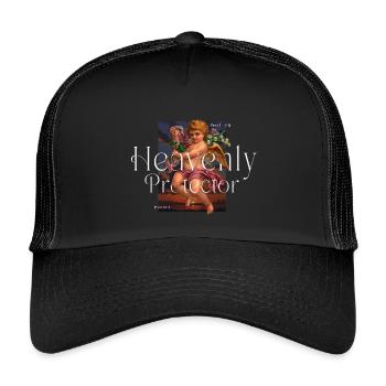 Heavenly Protector - Kids’ Trucker Cap - black/black - Front
