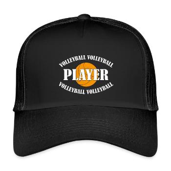 Volleyball Player - Kids’ Trucker Cap - black/black - Front