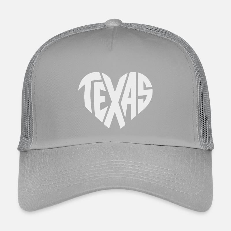 Texas Heart Typography Kids’ Trucker Cap