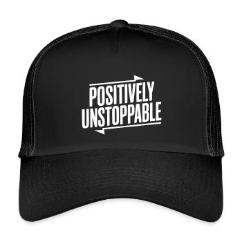 Positively Unstoppable - Kids’ Trucker Cap - black/black - Front