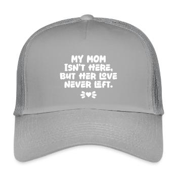 Ma mère n’est pas là mais son amour n’a jamais quitté le mémorial - Casquette trucker enfant - gris clair - Devant