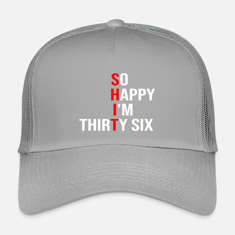 So Happy I'm Thirty Six Kids’ Trucker Cap