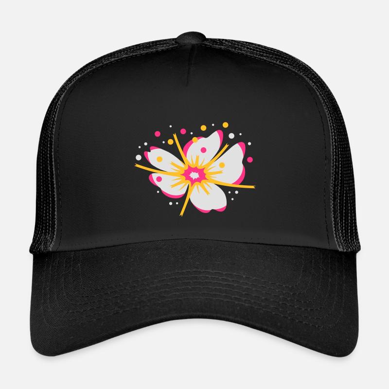 A cherry blossom with pollen Kids’ Trucker Cap