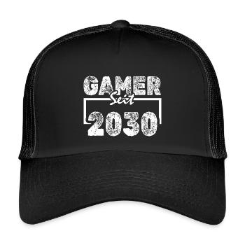 Gaming 2030 - Kids’ Trucker Cap - black/black - Front