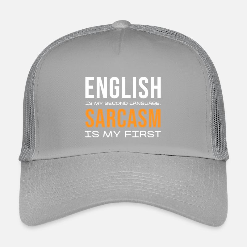 Sarcasme d’abord, anglais ensuite Casquette trucker enfant