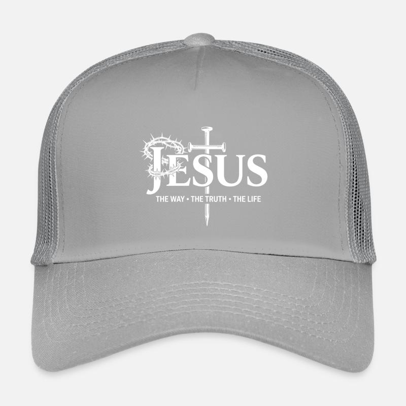 Kreuzkrone Jesus Motiv Glaube Kirche Gott Christ Kinder Trucker-Cap