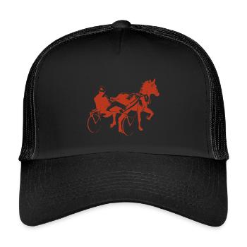 horse racing - Kids’ Trucker Cap - black/black - Front