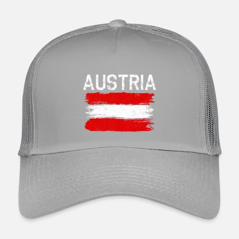 Austria Brushed Flag Graphic Kids’ Trucker Cap