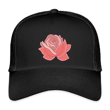Coeur de la rose - Casquette trucker enfant - noir/noir - Devant