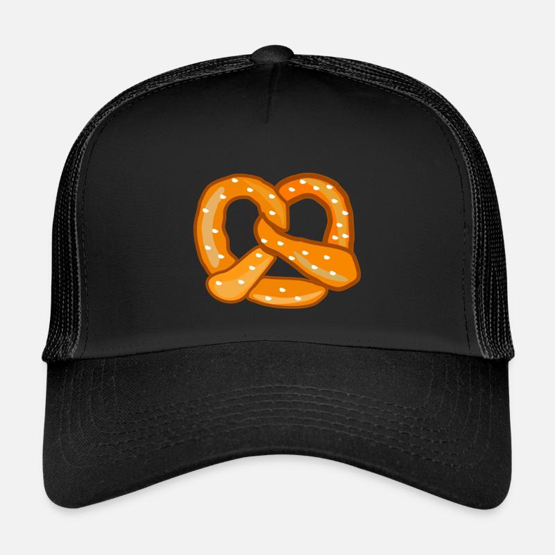 Brezel - Kinder Trucker-Cap - Schwarz/Schwarz