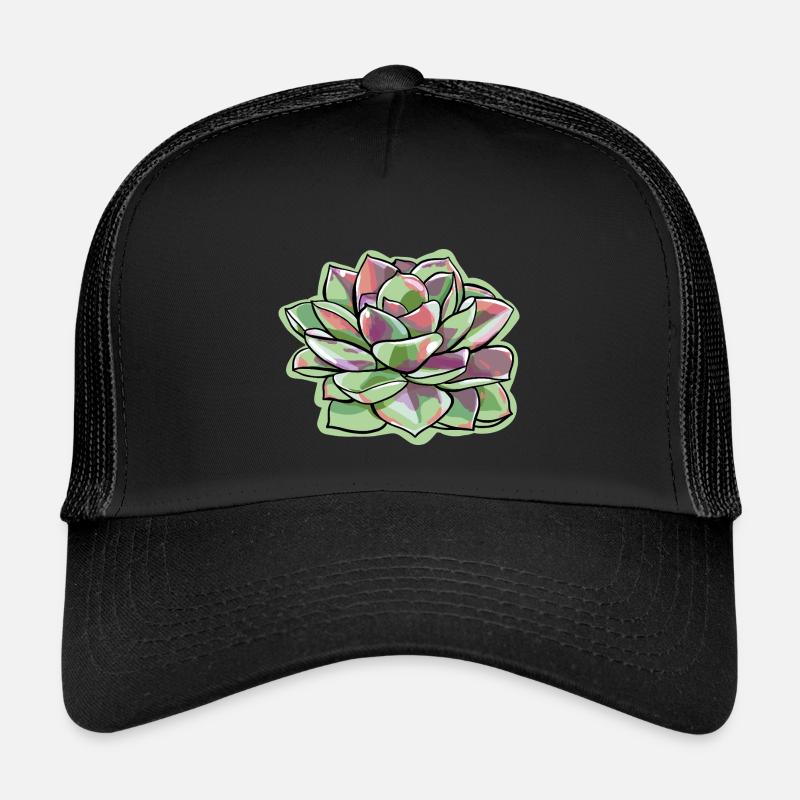 Echeveria Fat Leaf Rosette Succulent Kids’ Trucker Cap
