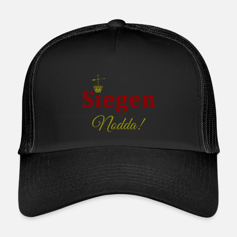 Krönchen Stadt Siegen / Nodda - Kinder Trucker-Cap - Schwarz/Schwarz