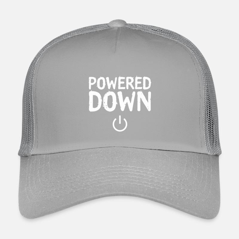 Powered Down Power Status Off Kids’ Trucker Cap