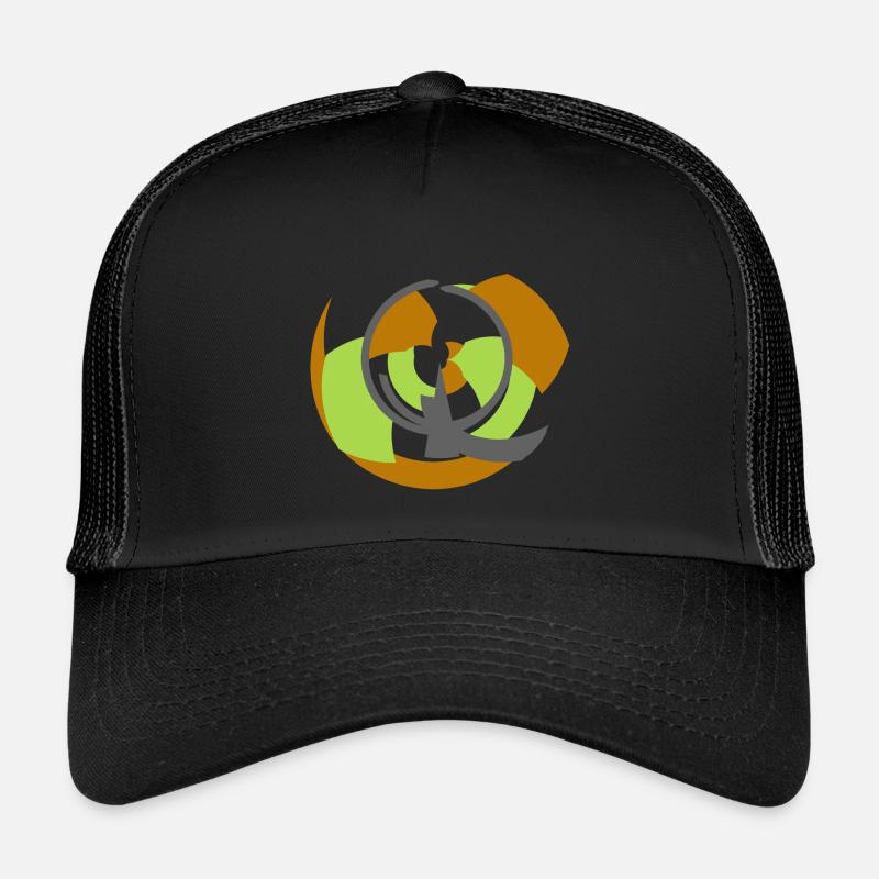 Spiral Orbit Abstract Geometry Kids’ Trucker Cap